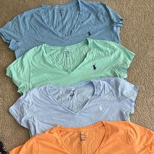 Bundle Women’s vneck Tshirts size Large